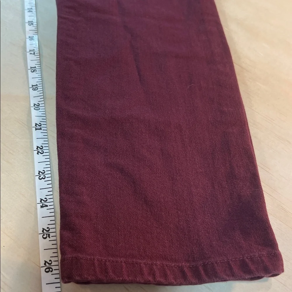 LOFT Rich Burgundy Denim Pants Sz 14